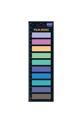 51245 Index Film (PP) 12x44mm.10 Renkx20yp. Ok Şekilli Yapışkanlı Ayraç ürün fotoğrafı
