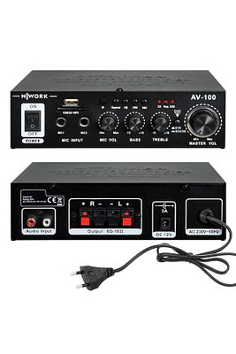 Anfi 100w Bluetooth Usb/sd/mp3 12v/220v Av-100 ürün fotoğrafı