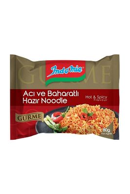 Indomıe Acı Ve Baharatlı Hazır Noodle Gurme 80 gr ürün fotoğrafı