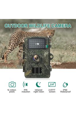Foto Kapan Takip Kamerası İzcilik Avcılık Kamerası Yaban Hayatı İzleme 1080P IP66 için 38 LED'li ürün fotoğrafı