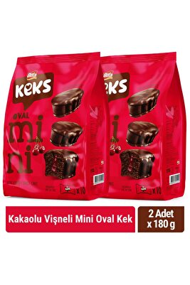 Bifa Keks Mini Oval Kek Kakaolu Vişneli 180 gr X 2 Adet ürün fotoğrafı