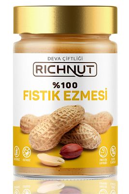 %100 Fıstık Ezmesi (KATKISIZ, ŞEKERSİZ) 300gr ürün fotoğrafı