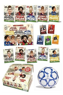 Efsane Futbolcular Kutulu Set (5 Kitap Takım - Futbol Topu Hediyeli) ürün fotoğrafı