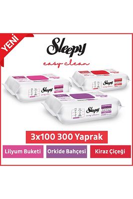 Easy Clean Lilyum Orkide Kiraz Çiçeği Yüzey Temizlik Havlusu&mendili 3x100 (300 YAPRAK) ürün fotoğrafı