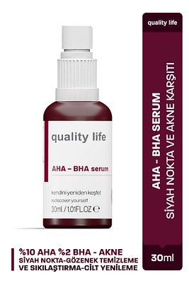 Aha Bha Serum Canlandırıcı Cilt Tonu Eşitleyici Kırmızı Peeling  Glikolik Salisilik Asit Cilt Serumu ürün fotoğrafı