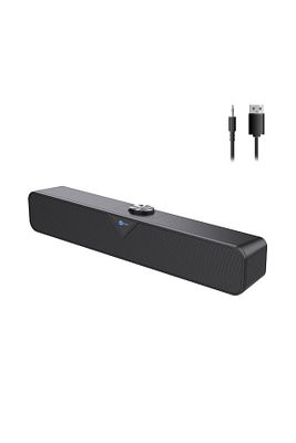 Ds102 Kablolu Usb/aux 6w Soundbar Taşınabilir Stereo Hoparlör Siyah ürün fotoğrafı