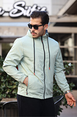 Rüzgar Ve Su Dayanıklı Su Geçirmez Düz Renk Yağmurluk ürün fotoğrafı