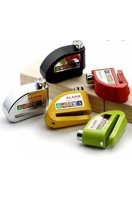 Alarmlı Motosiklet Disk Kilidi Disk Kilit Gri Siyah Mavi Kırmızı A Kalite ürün fotoğrafı