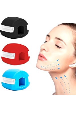 Çene egzersiz masaj topu spor yüz masaj ağız jawline çene kas egzersiz chew topu ürün fotoğrafı