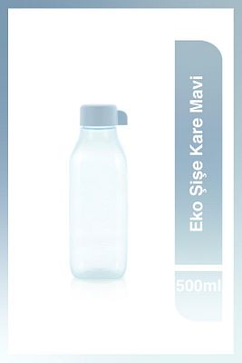 Eco Şişe Suluk Ve Matara Mavi Kare 500ml ürün fotoğrafı