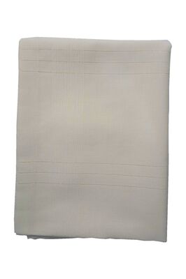 Polyester Kumaş Çizgili Masa Örtüsü 160*220 Cm Krem ürün fotoğrafı