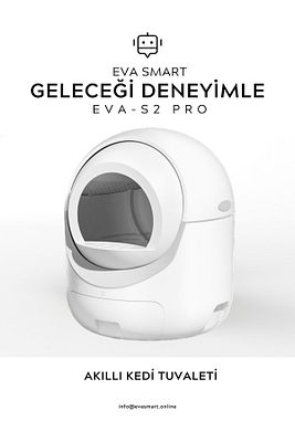 Eva-s2 Pro Büyük Hacimli Akıllı Otomatik Kedi Tuvaleti ürün fotoğrafı