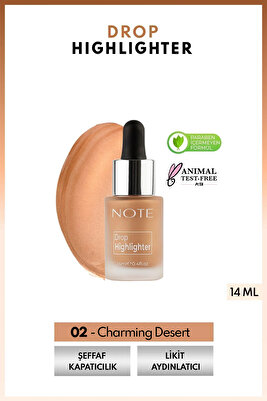 Drop Highlighter Işıltılı Likit Aydınlatıcı - 02 Charming Desert ürün fotoğrafı