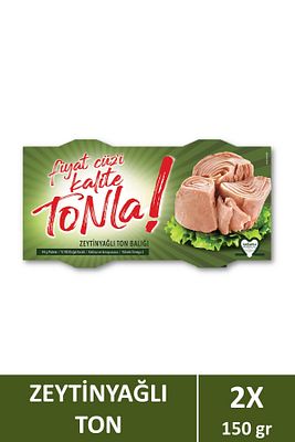 Kalite Tonla Zeytin Yağlı Ton Balığı 2x150 gr ürün fotoğrafı