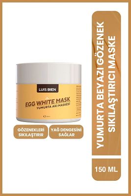 Yumurta Akı Maskesi | Gözenek Sıkılaştırıcı & Sebum Dengesi | Arındırıcı Cilt Bakımı | 125g ürün fotoğrafı