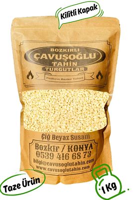 Çiğ (KAVRULMAMIŞ) Beyaz Susam 1000g ürün fotoğrafı