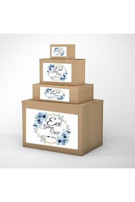 Çeyiz Bohça Bavul Koli Etiketi Gelin A4 Baskılı Etiket Sticker 10 Adet ürün fotoğrafı