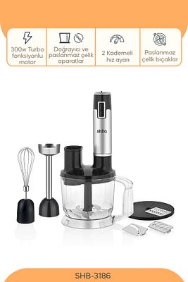 SHB-3186 5 Fonksiyonlu El Blender Seti ürün fotoğrafı