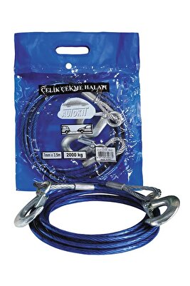Çelik Çekme Halatı 6 Mm*3,5m 2 Ton ürün fotoğrafı