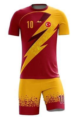 Futbol Forması Şimşek Model - Kişiye Özel Isim Ve Numara Yazılabilir Dijital Baskı Tasarım ürün fotoğrafı