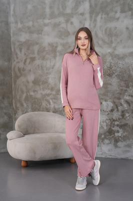 Yandan Şeritli Hamile ve Lohusa Yumoş Kumaş Eşofman Takımı ürün fotoğrafı