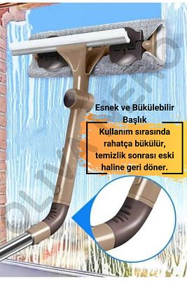 Bükülür Small Boy Cam Silme Aparatı Bükülebilir Teleskopik Camsil ürün fotoğrafı