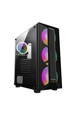 Night Hunter Atx Dream Uzaktan Kumandalı Cam Panel Mesh 4 Rgb Fanlı Gaming Oyuncu Kasası ürün fotoğrafı