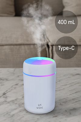 400 ml Ultrasonik Hava Nemlendirici Buhar Makinesi Ve Aroma Difüzörü H2o ürün fotoğrafı
