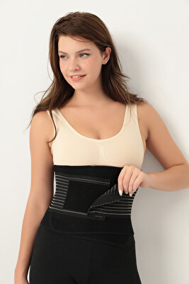 Neopren Göbek İncelten Terleten Yağ Yakımına Yardımcı Termal Sauna Etkili Bel Kemeri ürün fotoğrafı