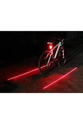 Bisiklet Lazer Güvenlik Şeriti Led Stop Lambası 7 Fonksiyon 5 Led Pra-1679924-4915 ürün fotoğrafı
