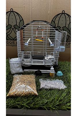 ÇİFT KAPILI 30x23x37(YÜKSEKLİK) IZGARALI VE ÇEKMECELİ ADATOYS MUHABBET KUŞU KAFESİ ürün fotoğrafı