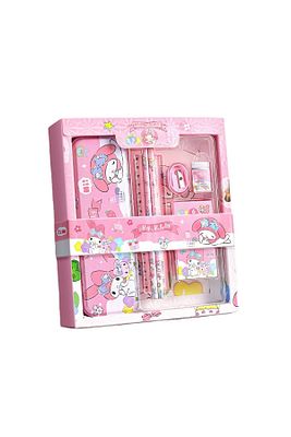 Sanrio Kuromi My Melody 12 Parça Kırtasiye Seti Kuromi Metal Kalemlikli Kutulu Kırtasiye Seti Pembe ürün fotoğrafı
