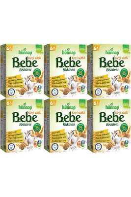 Bebe Bisküvisi Keçi Sütlü 400gr 6 Lı Set (TOPLAM 2400GR) ürün fotoğrafı