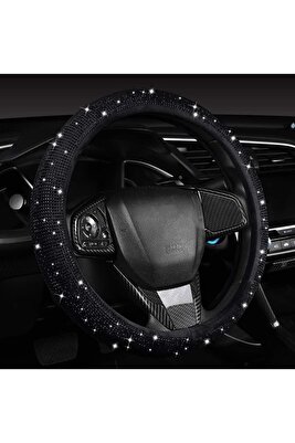 Full Siyah Taşlı Direksiyon Kılıfı ürün fotoğrafı