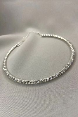 Kadın Rhinestone Choker Kolye Kly0007 Kly0007, One Size ürün fotoğrafı