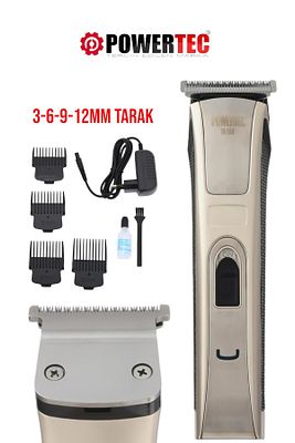 TR-558 Profesyonel Şarjlı Saç Sakal Ense Vücut Tıraş Makinesi ürün fotoğrafı