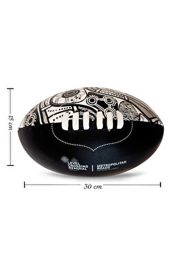 Sherrin Afl Game Ball American Football Gerçek Deri Amerikan Futbol Topu Siyah - Beyaz ürün fotoğrafı