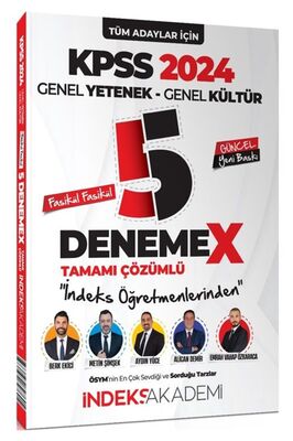 Süper Fiyat - Indeks Akademi 2024 Kpss Genel Yetenek Genel Kültür 5 Denemex Fasikül Çözümlü Indeks A ürün fotoğrafı