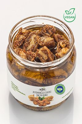 Organik Sertifikalı Cevizli Zeytinyağlı Kuru Incir Kürü Net 450 gr ürün fotoğrafı