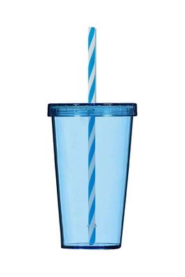 660 Cc Pipetli Bardak Mavi Renk ürün fotoğrafı