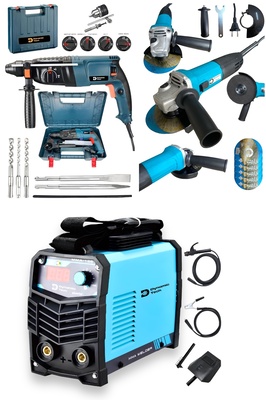Profesyonel 200 Amper Kaynak + Kırıcı Delici Hilti + 115 Mm Avuç Taşlama Spiral Makinesi Üçlü Set ürün fotoğrafı
