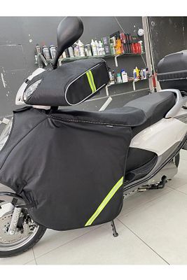 Scooter için Kışlık Yağmur ve Rüzgar Geçirmez Elcik ve Diz Örtüsü Set ürün fotoğrafı