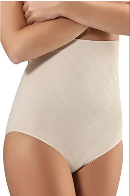 Rahim Toparlayıcı Yüksek Bel Şekillendirici Göbek Ve Bel Külot Ten Korse 1050 ürün fotoğrafı