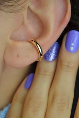 Düz Sıkıştırmalı Kıkırdak Küpesi Earcuff ürün fotoğrafı