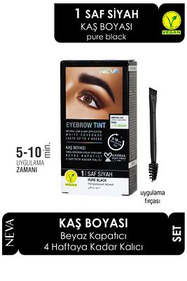 Eyebrow Tınt Kaş Boyası 15ml (vegan) 1 Saf Siyah ürün fotoğrafı