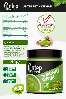 Antep Fıstık Kreması 200 gr - Antep Fıstığı Kreması ürün fotoğrafı