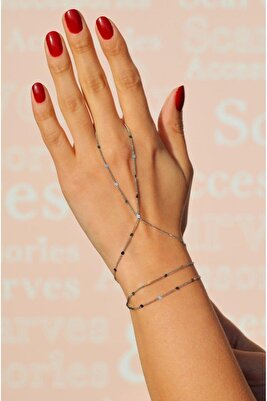 Pırıltılı Ince Zincir Şahmeran Gümüş Renk ürün fotoğrafı