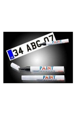 Oto Araç Plaka Yazı Düzeltme Rötuş Yazma Kalemi (Siyah) 434045692 ürün fotoğrafı