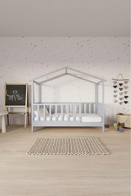 Montessori Bebek Ve Çocuk Doğal Çam Karyola ürün fotoğrafı