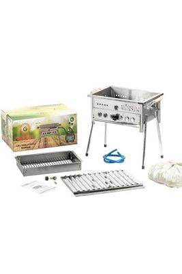 Gürsaç Tüplü Lav Taşlı 35*45cm Mangal Seti ürün fotoğrafı